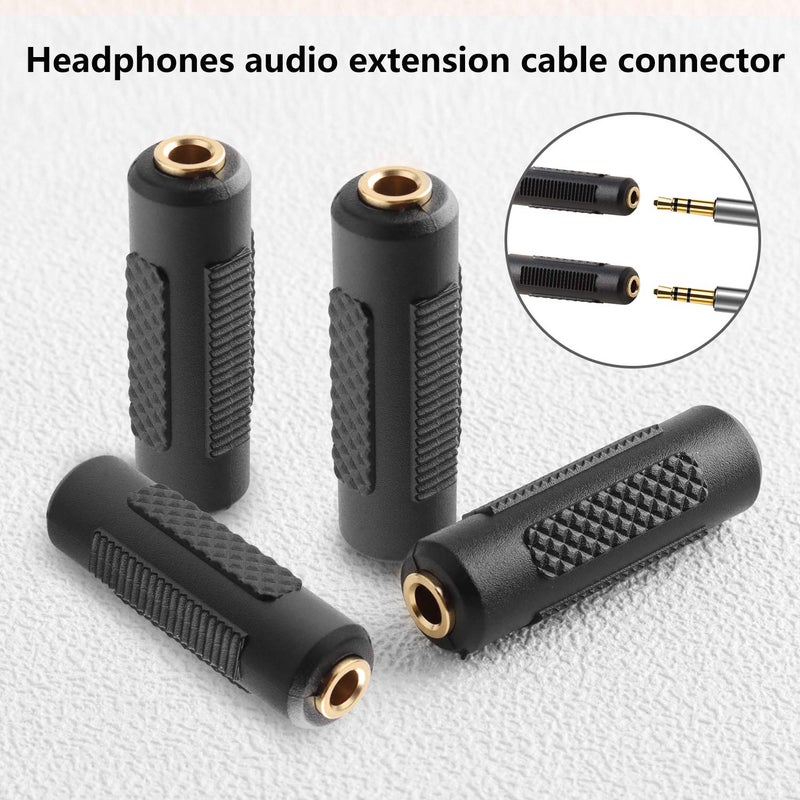 SAISN 3.5mm Stereo Jack to 3.5mm Stereo Jack Adapter Connectors Stereo Coupler Female to Female Gold Plated (Pack of 10) - Image 3